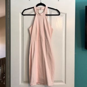 LULUS blush form fitting dress